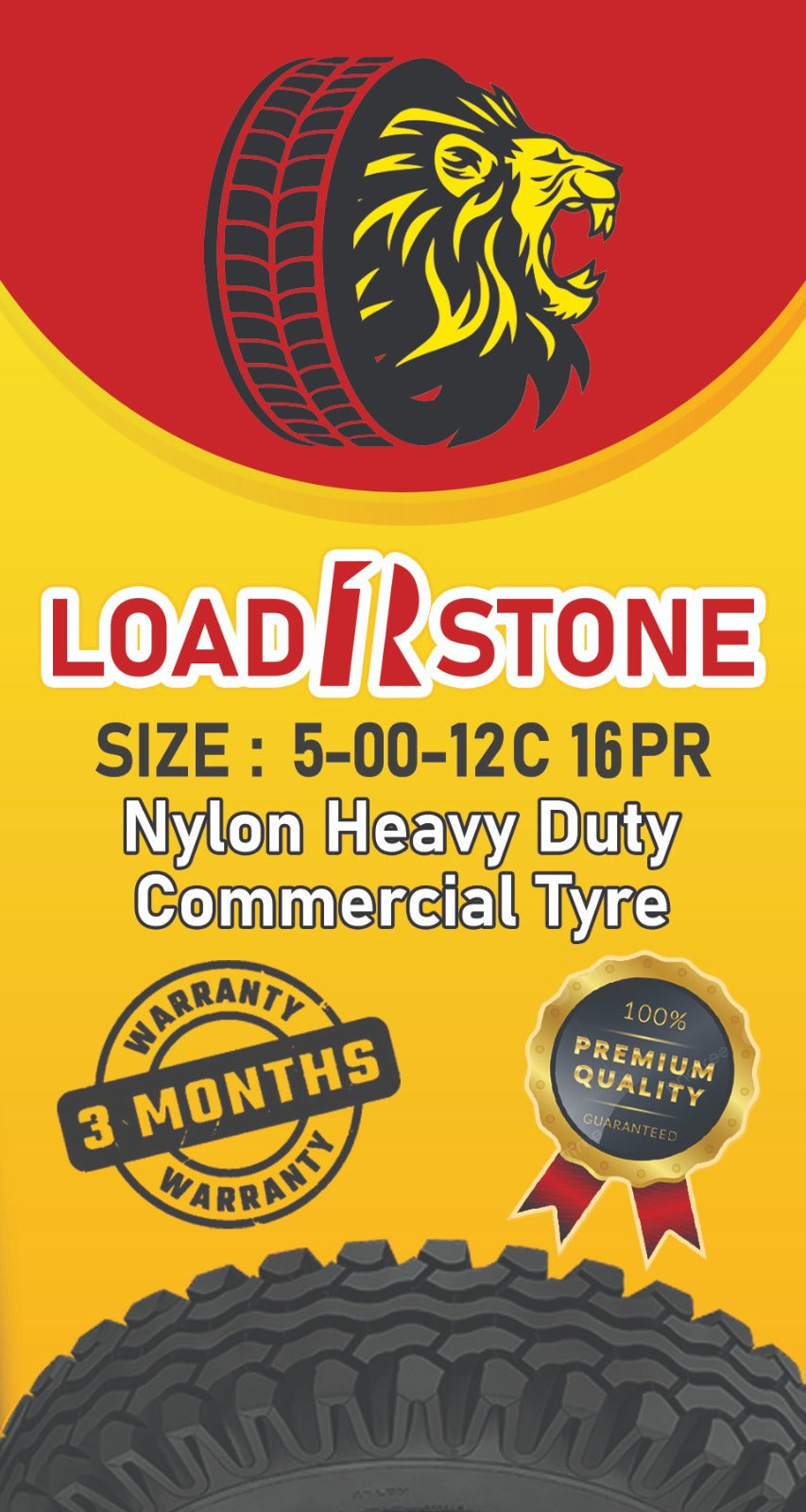 LOADSTONE TYRES 500-12 16PLY FT-77